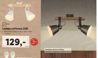 Lidl LIVARNO Lampa sufitowa LED oferta