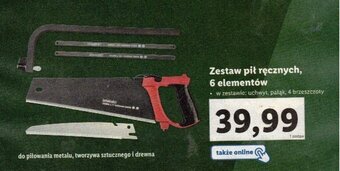 Lidl Parkside Zestaw pił ręcznych 6 elementów oferta