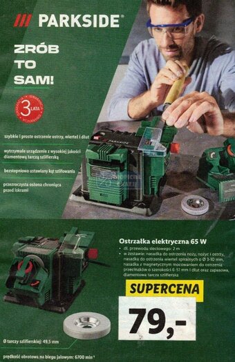 Lidl PARKSIDE Ostrzałka elektryczna 65 W oferta