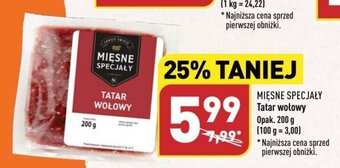 ALDI MIĘSNE SPECJAŁY Tatar wołowy 200g oferta