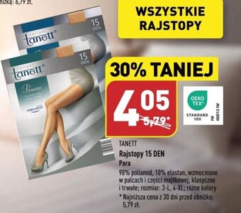 ALDI TANETT Rajstopy 15 DEN oferta