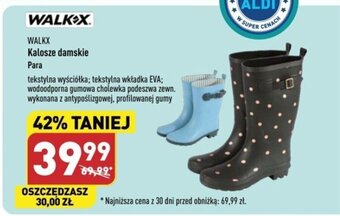 ALDI WALKX Kalosze damskie oferta