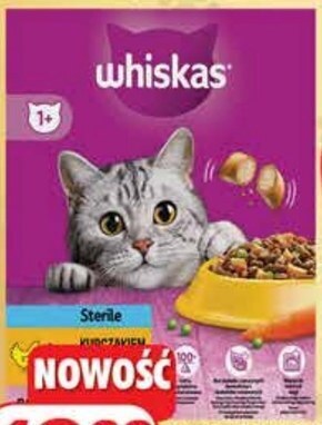 Dino Whiskas sterile sucha karma dla kotów z pysznym kurczakiem 800 g oferta