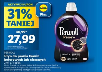Lidl PERWOLL Płyn do prania tkanin kolorowych lub ciemnych 2,97 l oferta