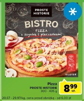 Carrefour Pizza PROSTE HISTORIE 300-435 g oferta