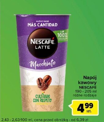 Carrefour Napój kawowy NESCAFÉ 190 - 205 ml oferta