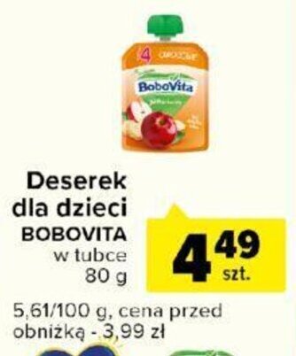 Carrefour Deserek dla dzieci BOBOVITA 80 g oferta
