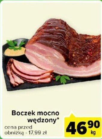 Carrefour Boczek mocno wędzony 1 kg oferta