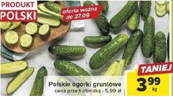 Carrefour Polskie ogorki gruntowe 1 kg oferta