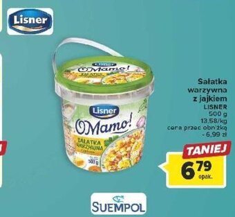 Carrefour Salatka warzywna z jajkiem Lisner 500 g oferta