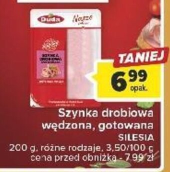 Carrefour Szynka drobiowa wędzona, gotowana SILESIA 200 g oferta