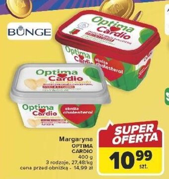 Carrefour Margaryna OPTIMA CARDIO 400 g oferta