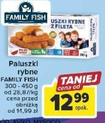 Carrefour Paluszki rybne FAMILY FISH 300-450 g oferta