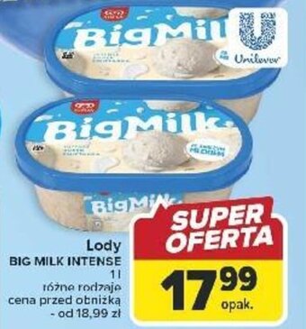 Carrefour Lody BIG MILK INTENSE 1 l oferta