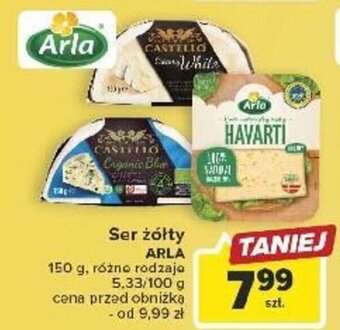 Carrefour Ser żółty ARLA 150 g oferta