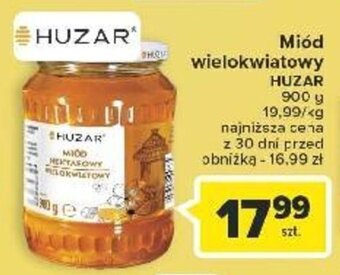 Carrefour Miód wielokwiatowy HUZAR 900 g oferta