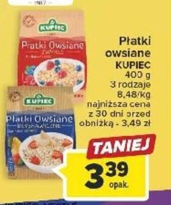 Carrefour Pratki Owsiane KUPIEC 400 g oferta