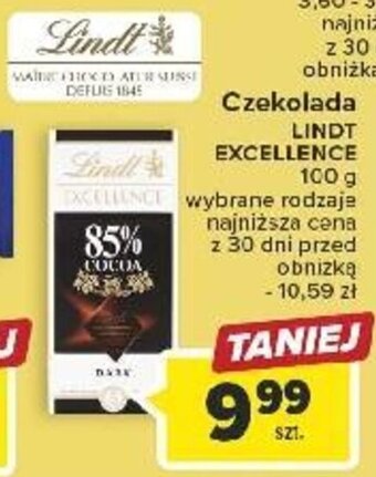 Carrefour Czekolada LINDT EXCELLENCE 100 g oferta