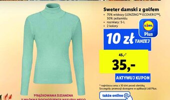 Lidl Sweter damski z golfem rozm. s-l oferta