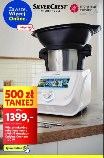 Lidl Robot kuchenny monsieur cuisine connect 1100 w oferta
