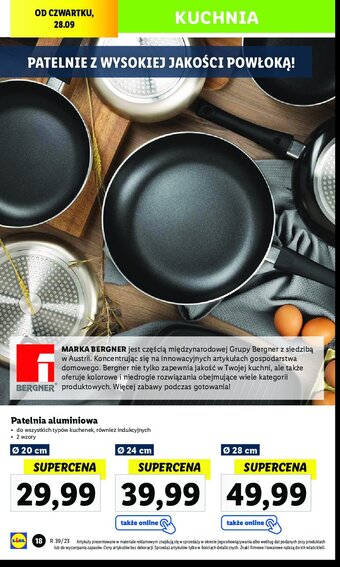 Lidl Patelnia aluminiowa 24 cm oferta