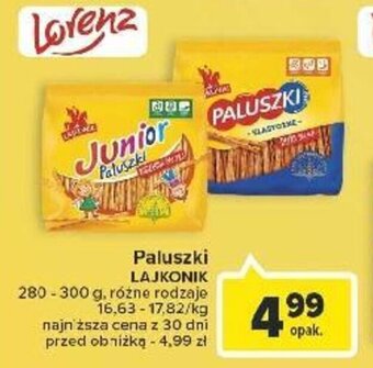 Carrefour Paluszki LAJKONIK 280-300g oferta
