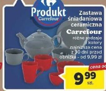 Carrefour Zastawa śniadaniowa ceramiczna Carrefour oferta