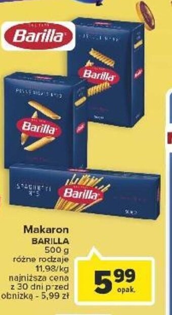 Carrefour Makaron BARILLA 500 g oferta