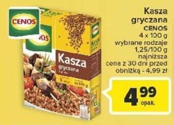 Carrefour Kasza gryczana CENOS 4x100g oferta