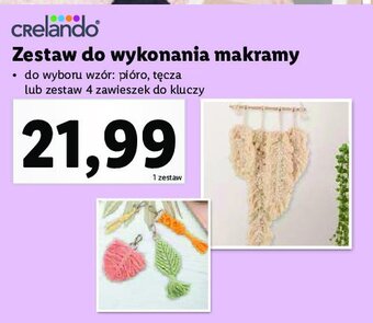Lidl Zestaw do tworzenia makramy pióro oferta