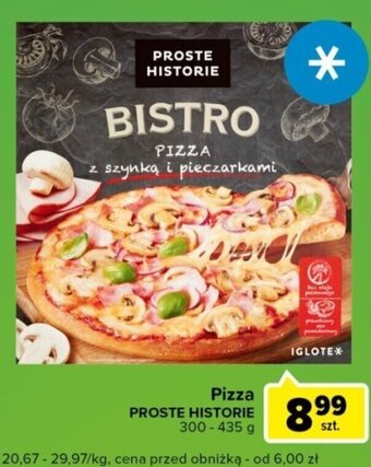 Carrefour Express Pizza PROSTE HISTORIE 300-435g oferta