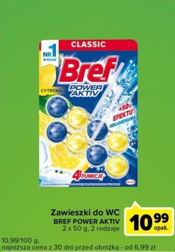 Carrefour Express Zawieszki do WC BREF POWER AKTIV 2 x 50 g oferta