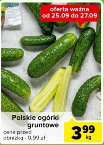 Carrefour Express Polskie ogórki gruntowe 1 kg oferta
