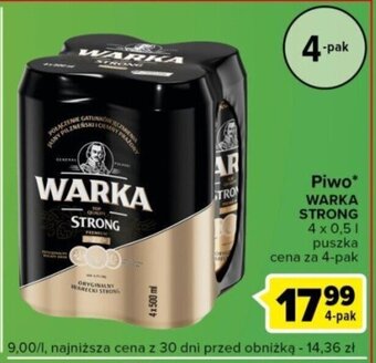 Carrefour Express Piwo WARKA STRONG 4 x 0,5 l oferta