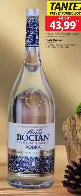 Lidl Wódka biały bocian oferta