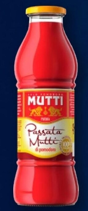 Lidl Mutti passata przecier pomidorowy z bazylią 700 g oferta