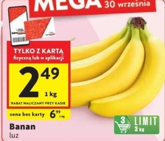 Intermarche Banan luz 1 kg oferta