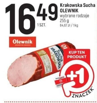 Intermarche Krakowska Sucha OLEWNIK 255 g oferta