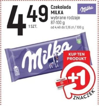 Intermarche Czekolada MILKA 87-100 g oferta
