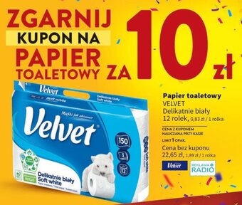 Intermarche Papier toaletowy VELVET 12 rol. oferta