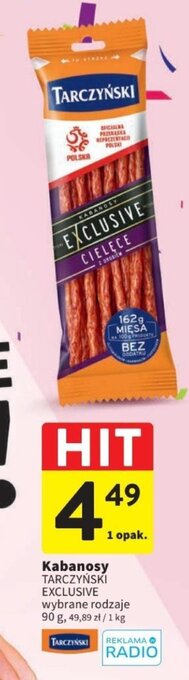 Intermarche Kabanosy TARCZYŃSKI EXCLUSIVE 90 g oferta