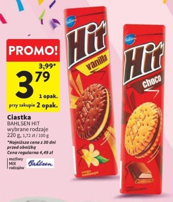 Intermarche Ciastka BAHLSEN HIT 220 g oferta