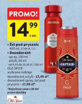 Intermarche Żel pod prysznic 400 ml / dezodorant 50-150 ml oferta