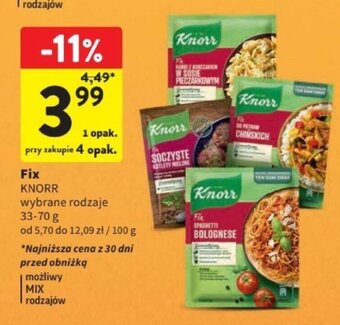 Intermarche Fix KNORR 33-70 g oferta