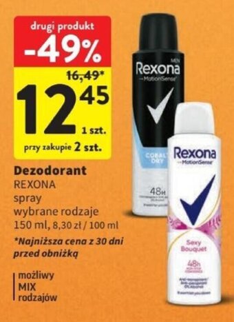 Intermarche Dezodorant REXONA 150 ml oferta