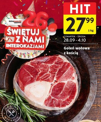 Intermarche Goleń wołowa z kością 1 kg oferta
