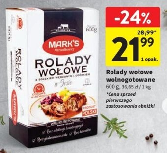 Intermarche Rolady wołowe wolnogotowane 600 g oferta
