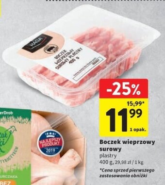 Intermarche Boczek wieprzowy surowy 400 g oferta