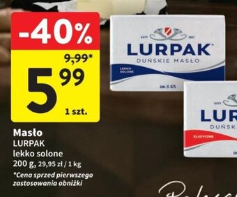 Intermarche Masło LURPAK lekko solone 200 g oferta