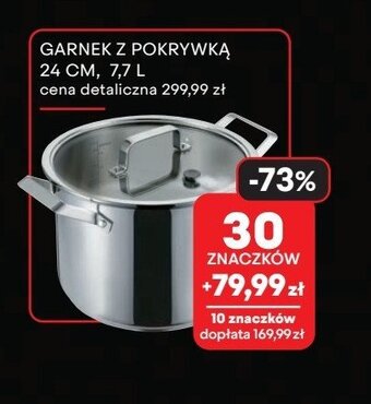 Intermarche Garnek 24 cm ze szklaną pokrywką oferta
